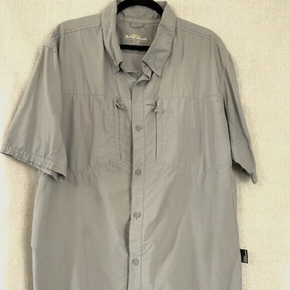 Cabela's Guidewear Shirt Men's XL  Vented Gray Fishing Short Sleeve Mesh - Picture 1 of 7